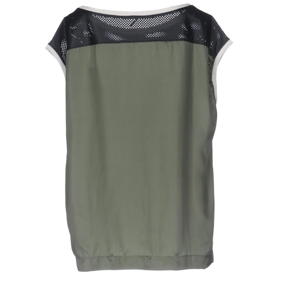 Replay silk and leather T-shirt - Picture 4 of 5